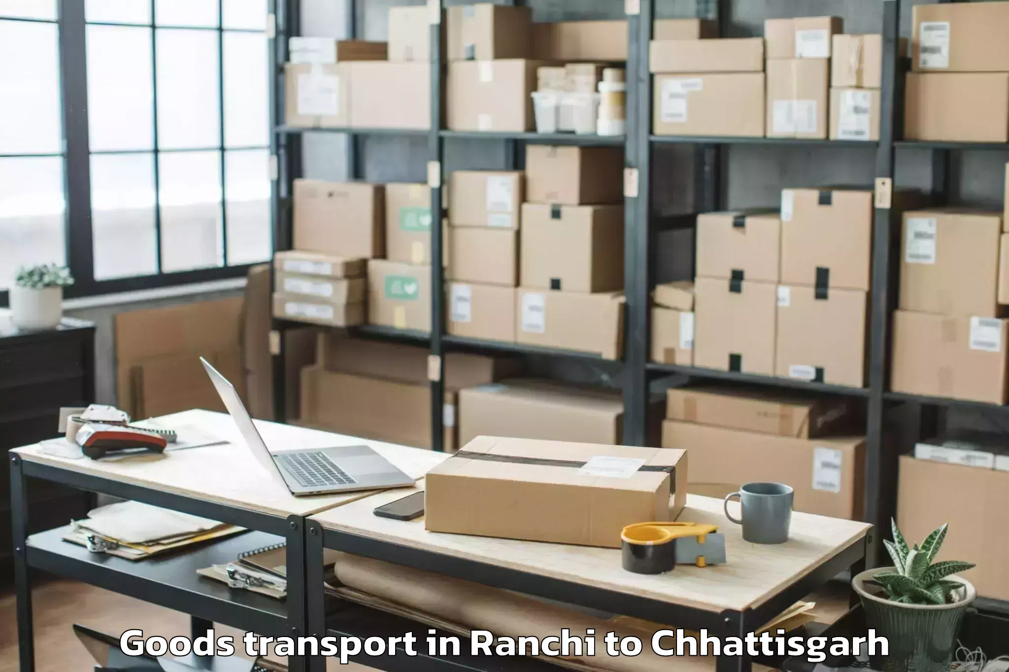 Comprehensive Ranchi to Raigarh Goods Transport